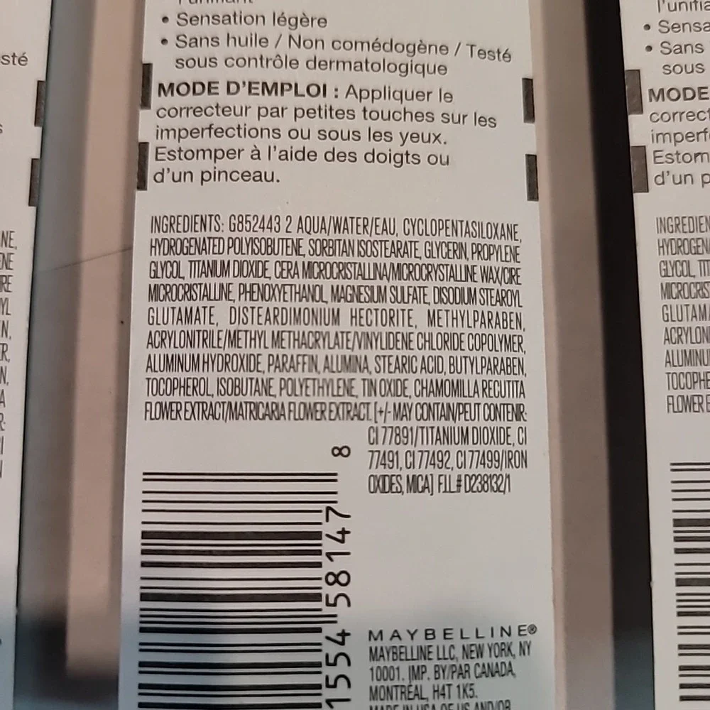 Lot of 3 | Maybelline Fit Me Liquid Concealer #65 Coffee NEW Sealed Makeup